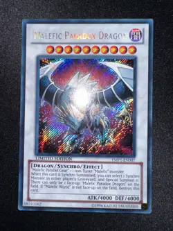 Yu-Gi-Oh! Malefic Paradox Dragon YMP1-EN007 Secret Rare Holo YuGiOh Card - VLP - Image 1