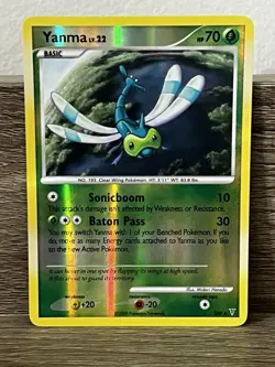 Pokemon Yanma Shiny Reverse Holo Card SH9-12 Supreme Victors - Image 1