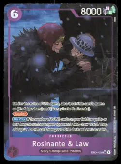 Adventure on Kami's Island One Piece CCG Rosinante & Law Alt Art EB04-038 - Image 1