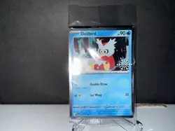 SEALED Pokemon Delibird 046 Paldea Evolved 2025 Holiday Festive Stamp Card NM+ - Image 1