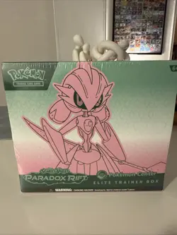 Pokemon TCG Paradox Rift (Iron Valiant) Pokemon Center Elite Trainer Box Sealed - Image 1