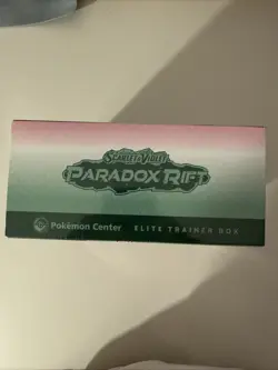 Pokemon TCG Paradox Rift (Iron Valiant) Pokemon Center Elite Trainer Box Sealed - Image 5