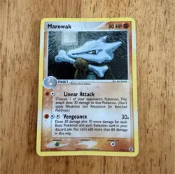 Pokemon TCG Marowak 7/112 EX FireRed & LeafGreen Holo Rare 80 HP Stage 1 - Image 1