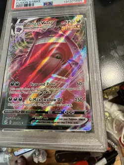 2021 POKEMON SWORD & SHIELD FUSION STRIKE #157 FULL ART/GENGAR VMAX PSA 9 - Image 2