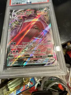 2021 POKEMON SWORD & SHIELD FUSION STRIKE #157 FULL ART/GENGAR VMAX PSA 9 - Image 4