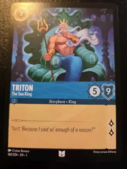 Triton - The Sea King 160/204 Uncommon The First Chapter Disney Lorcana TCG - Image 1