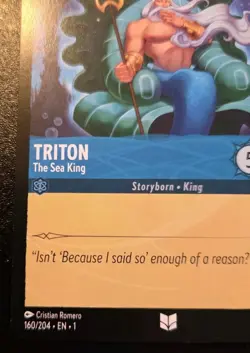 Triton - The Sea King 160/204 Uncommon The First Chapter Disney Lorcana TCG - Image 4