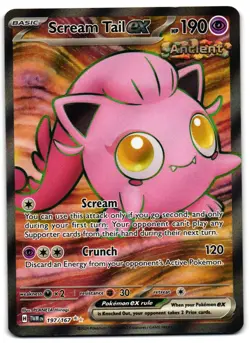 Scream Tail ex 197/167 - Twilight Masquerade Ultra Rare Pokemon TCG - M/LP Card - Image 1