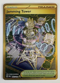🔥 Jamming Tower 243/182 Gold Secret Rare Pokemon Card NM/Mint 🔥 - Image 1