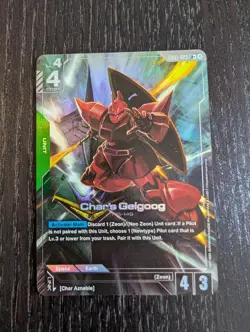 Char’s Gelgoog - Newtype Rising GD01-023 LR+ - NM / Mint Gundam Card Game - Image 1