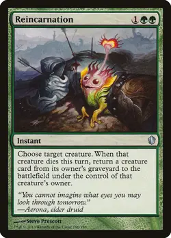 Reincarnation Commander 2013 NM Green Uncommon MAGIC GATHERING CARD ABUGames - Image 1