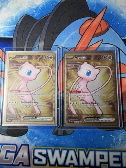 Mew Ex Pokemon Scarlet & Violet 151 Metal Gold Card 205/165 NM - Image 1