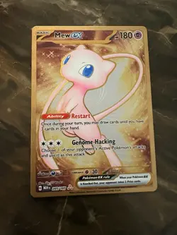 Mew ex - 205/165 - Pokemon 151 Secret Rare Metal Card NM - Image 1