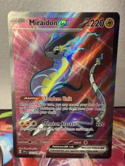 Miraidon ex 227/198 SV01: Scarlet & Violet Ultra Rare Full Art Holo Basic Card - Image 1