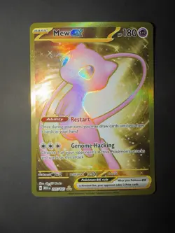 Pokemon Card Mew EX Metal Gold 205/165 Scarlet & Violet 151 Promo NM - Image 1