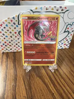 Pokemon TCG Radiant Charizard Holo Card Pokemon Go 011/078 11/78 - Image 3