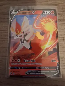 Pokemon Cinderace VMAX Fusion Strike Card 043/264 - Image 1