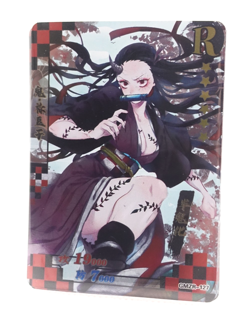 Demon Slayer Nezuko Kamado R Holo Foil Anime Collectible Trading Card - Image 1
