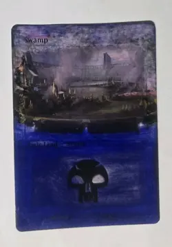 Swamp 252 Battlebond MTG ALTERED - Image 1