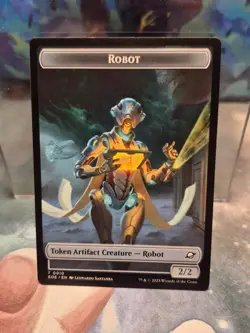 0011 Tezzeret, Cruel Captain Emblem Token 0010 Robot Edge of Eternities MTG Card - Image 2