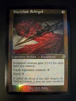 Blackblade Reforged NM FOIL RETRO The Brothers' War MTG FREE SHIPPING - Image 1