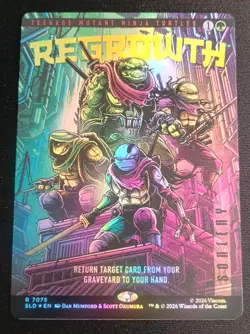 MTG Secret Lair TMNT - Regrowth - Foil Borderless - Image 1