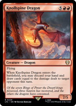 Knollspine Dragon LOTR: Tales of Middle-earth CMDR NM - Image 1