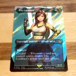 1x Tifa Lockhart, Borderless Surge Foil 0536, Final Fantasy, Magic MTG NM 001 - Image 1