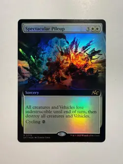 Spectacular Pileup (Extended Art) 378 MTG Aetherdrift Foil - Image 1