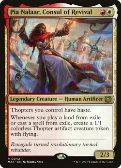 [MTG] Pia Nalaar, Consul of Revival (0042) (MAT) NM - Image 1