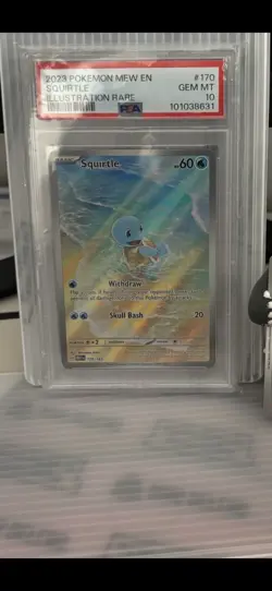 Squirtle 170/165 Illustration Rare 151 ENGLISH Pokemon PSA 10 - Image 1