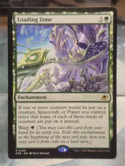 R 0196 Loading Zone Rare Edge of Eternities MTG Card Enchantment Green - Image 1