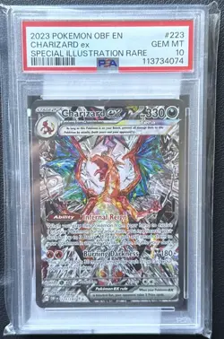 Pokemon Charizard ex Obsidian Flames Special Illustration Rare #223 PSA 10 - Image 1