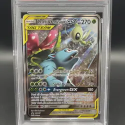 PSA 9 MINT 2019 POKEMON BLACK STAR PROMO #SM167 CELEBI VENUSAUR GX TAG TEAM TINS - Image 2