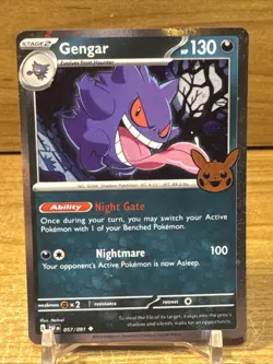 Gengar (Cosmos Holo) 057/091 Pokemon Trick or Trade 2024 Holo LP - Image 1
