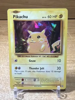 Pikachu - 35/108 - Pokemon Evolutions Common Cracked Ice Holo LP - Image 1
