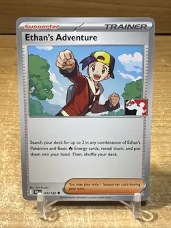 Ethan's Adventure 165/182 Non-Holo Play! Pokemon Prize Pack Series 8 Stamped NM - Image 1
