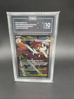 Pokemon Mega Scrafty EX #270/217 Ascended Heroes Mega Attack Rare TAG 10 - Image 1