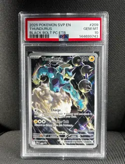 Thundurus - 209 (Pokemon Center Exclusive) 209 Sv: Scarlet & Violet Promo PSA 10 - Image 1