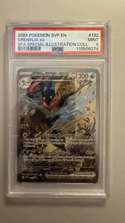 Greninja ex SVP 132 Shrouded Fable Black Star Promo Pokemon TCG PSA 9 - Image 1