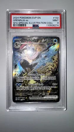 Greninja ex SVP 132 Shrouded Fable Black Star Promo Pokemon TCG PSA 9 - Image 2