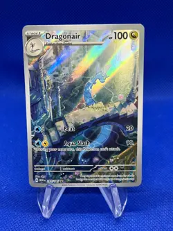 Pokemon Scarlet & Violet 151 Dragonair 181/165 Illustration Rare IR NM - Image 1