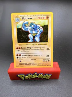 Machoke 34/102 Shadowless Base Set Uncommon Vintage Pokemon Near Mint - Image 1