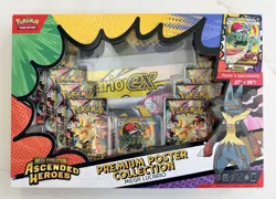 Pokemon Ascended Heroes Mega Evolution Lucario ex Premium Poster Collection - Image 1