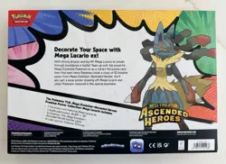 Pokemon Ascended Heroes Mega Evolution Lucario ex Premium Poster Collection - Image 2