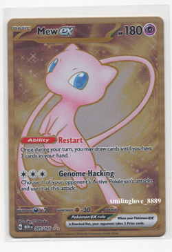 2023 POKEMON TCG - SCARLET & VIOLET:151 - METAL PROMO - 205/165 MEW ex - Image 1