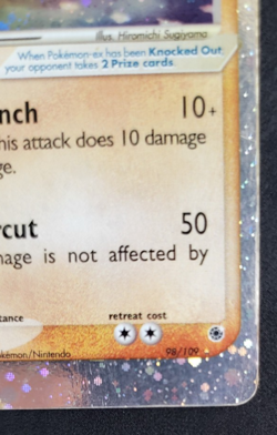 Pokemon Hitmonchan EX 98/109 Ruby & Sapphire Holo Rare DMG - Image 4