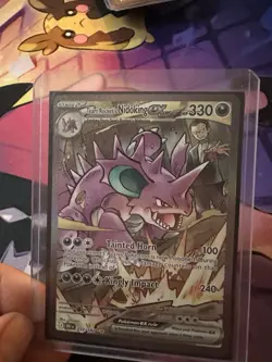 2025 Pokemon Destined Rivals #233/182 Team Rocket's Nidoking ex - Image 1