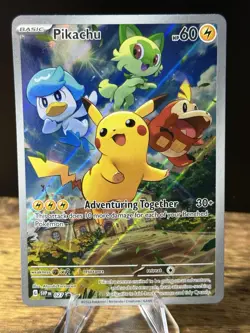 Pokemon TCG 2023 Pikachu 027 S&V Paldea Evolved Promo NM - Image 1