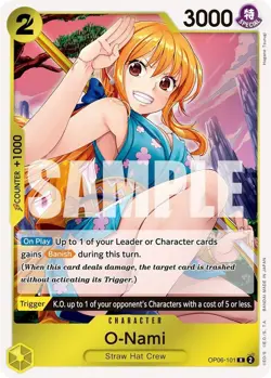 OP06-101 O-Nami English R One Piece TCG Card Game - Image 2